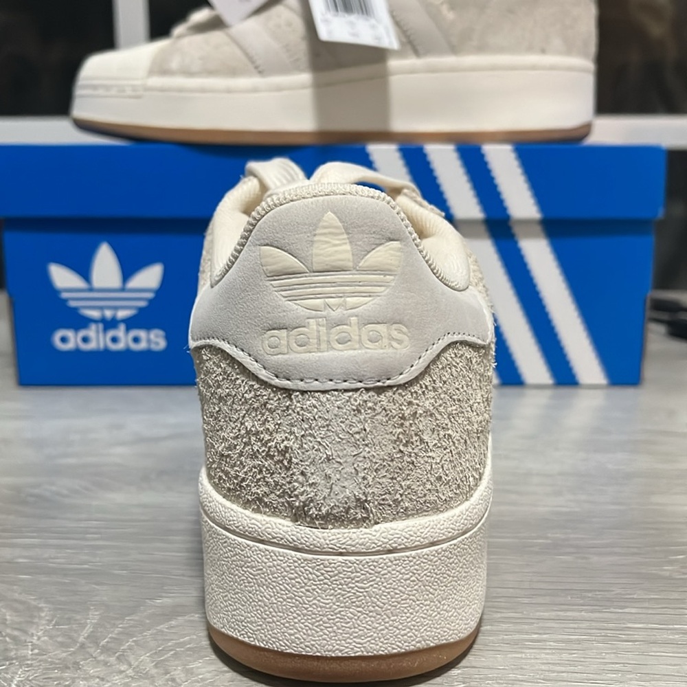 NWT Adidas Originals Superstar XLG Women's Shoes - Beige/Wonder White - IG2124 - Picture 5 of 11